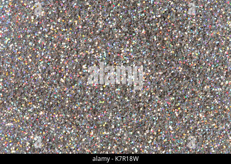 Silver glitter background, texture. High resolution photo Stock Photo