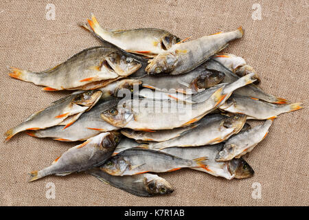 Pile of dried fish. High resolution photo. Stock Photo