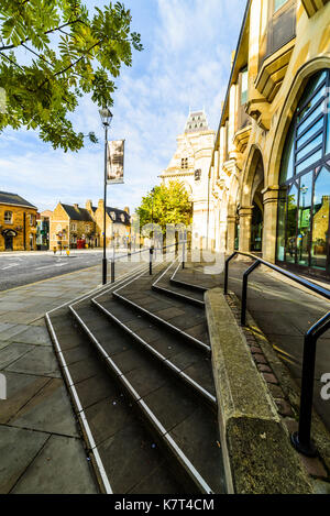 Gothic architecture of Northampton Guildhall building, England. Stock Photo