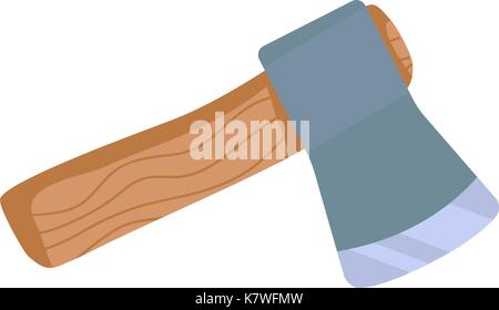 cartoon ax, hatchet vector symbol icon design. Beautiful illustration isolated on white background Stock Vector