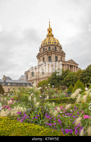 Paris, France, deomed church Dome des Invalides in Les Invalides museum complex Stock Photo