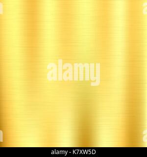 Line Grunge Background. Gold Metal Texture. Stock Vector