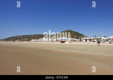 Zahara de los atunes, white andalusian coastal town, Cadiz, Andalusia, Spain Stock Photo