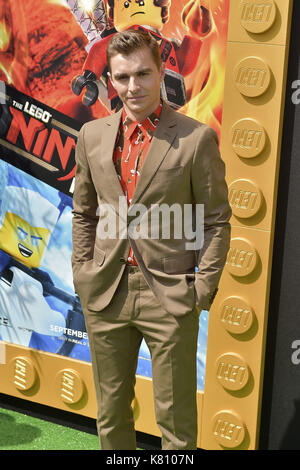 Westwood, United States Of America. 16th Sep, 2017. Dave Franco at the premiere of 'The LEGO Ninjago Movie' in the Regency Village Theatre. Westwood, 16.09.2017 | usage worldwide Credit: dpa/Alamy Live News Stock Photo