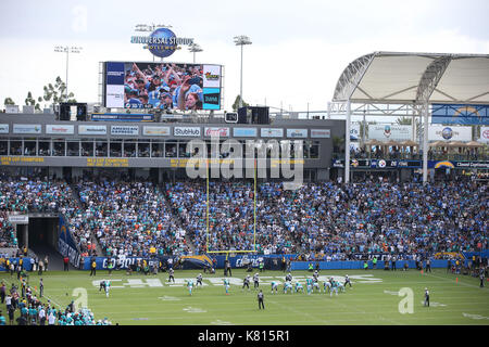 Los Angeles Chargers wide receiver-punt returner (12) returns a punt during  the first quarter of an NFL game against the Miami Dolphins played at the StubHub  Center in Carson, CA on Sunday