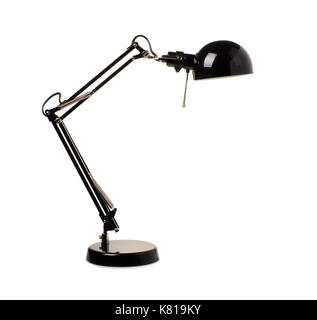 Table black lamp isolated on a white background Stock Photo