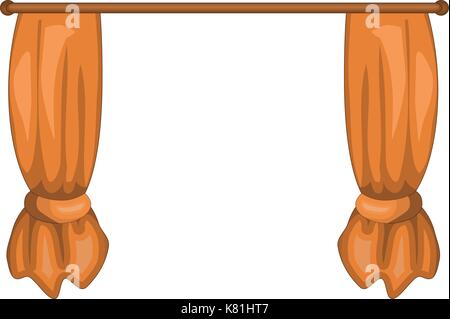 cartoon curtains vector symbol icon design. Beautiful illustration isolated on white background Stock Vector