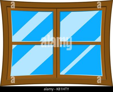 Window cartoon vector symbol icon design. Beautiful illustration isolated on white background Stock Vector