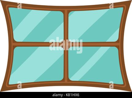 Window cartoon vector symbol icon design. Beautiful illustration isolated on white background Stock Vector