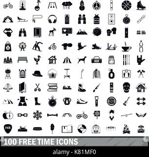100 free time icons set, cartoon style Stock Vector Image & Art - Alamy