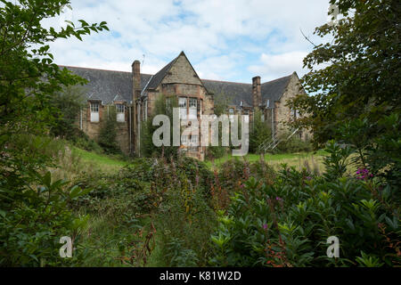 The grounds of the former Bangour Village hospital, Dechmont, West Lothian, Scotland which closed in 2004. Stock Photo