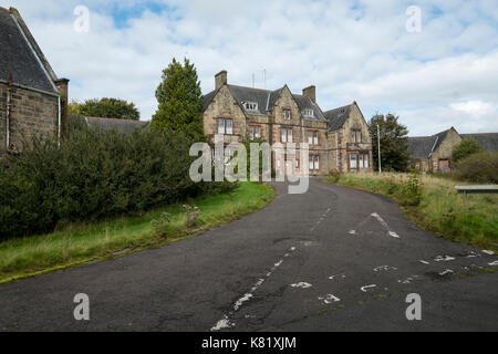 The grounds of the former Bangour Village hospital, Dechmont, West Lothian, Scotland which closed in 2004. Stock Photo