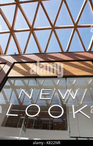 Entrance logo, New Look fashion store, Braccan Walk, The Lexicon, Bracknell, Berkshire, England, United Kingdom Stock Photo