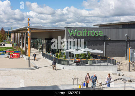 Entrance to Waitrose supermarket, The Lexicon, Bracknell, Berkshire, England, United Kingdom Stock Photo
