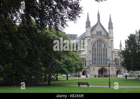Winchester Cathedral Stock Photo