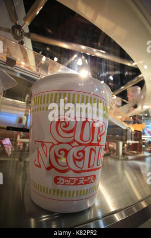 noodles workshop in Instant Ramen Museum in osaka on 21 october 2014.it is a museum dedicated to instant noodles and Cup Noodles, as well as its creat Stock Photo