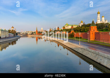 A view of Moscow Kremlin in the morning, Moscow, Russia Stock Photo