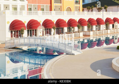 The popular resort Amara Dolce Vita Luxury Hotel. With pools and water parks and recreational area along the sea coast in Turkey. Tekirova-Kemer Stock Photo