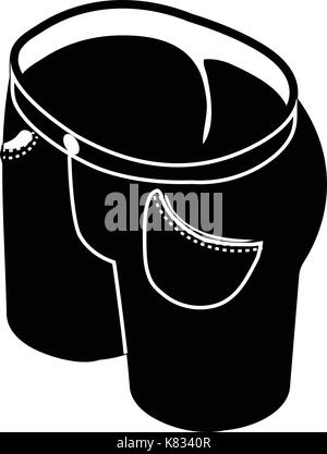 Fashion jeans icon, simple style Stock Vector