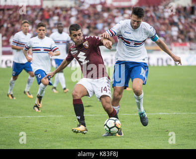 Turin, Italy. 17th Sep, 2017. Vasco Regini during the serie A match Torino Fc vs Sampdoria Credit: Alberto Gandolfo/Pacific Press/Alamy Live News Stock Photo