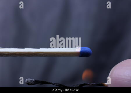 Zündholzer angebrannt und ausgeblassen,Match burned out and pale, Stock Photo