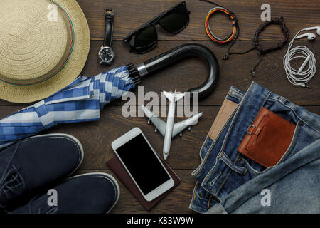Mens Casual Summer Fashion with Accessories Items, Overhead Top