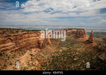 Independence Monument View, Colorado National Monument, Grand Junction, Colorado Stock Photo