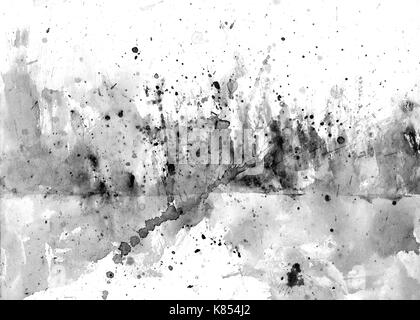 Paint splatters on paper - blobs - abstract background Stock Photo