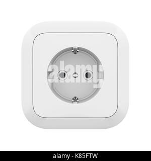 Electric Socket Isolated Stock Photo