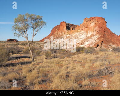 The colorful cliffs and rocky outcrops at Rainbow Valley, Northern Territory, Australia 2017 Stock Photo