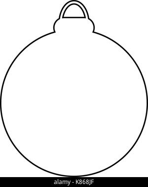 christmas bauble silhouette vector symbol icon design. Beautiful ...