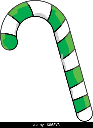 candy cane vector symbol icon design. Beautiful illustration isolated on white background Stock Vector