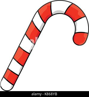 candy cane vector symbol icon design. Beautiful illustration isolated on white background Stock Vector