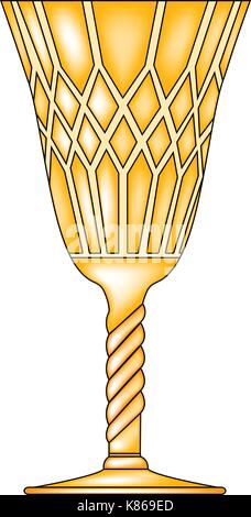 gothic goblet vector symbol icon design. Beautiful illustration isolated on white background Stock Vector
