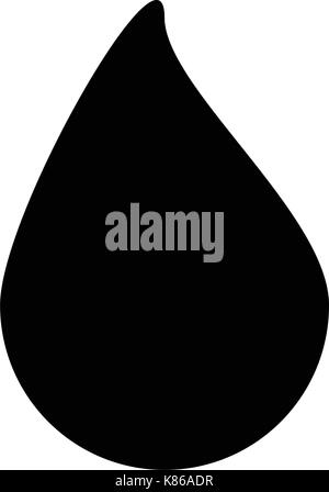 silhouette drop vector symbol icon design. Beautiful illustration isolated on white background Stock Vector