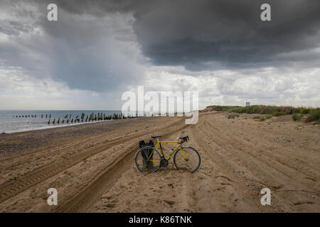 Spurn Head landscape, Humberside, East Yorkshire, UK. Stock Photo