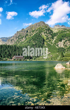 Poprad lake (Popradske pleso) in High Tatras (Vysoke Tatry) national park, Slovakia