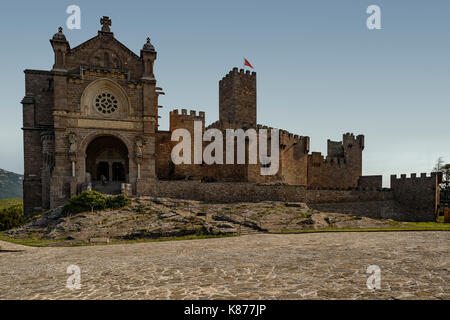 Castle Javier in the province of Navarre, region of Spain. Famous for being the birthplace of St Francisco Javier. Stock Photo