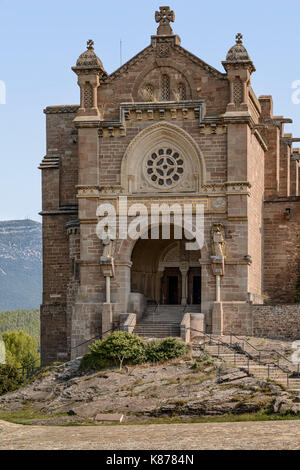 Castle Javier in the province of Navarre, region of Spain. Famous for being the birthplace of St Francisco Javier. Stock Photo