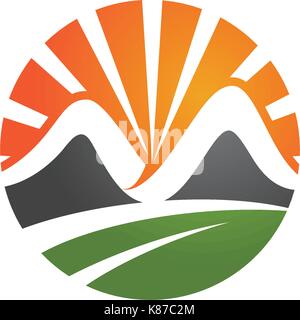 Mountain icon Logo Business Template Vector Stock Vector Image & Art ...