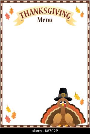 Thanksgiving menu theme image 3 - eps10 vector illustration. Stock Vector