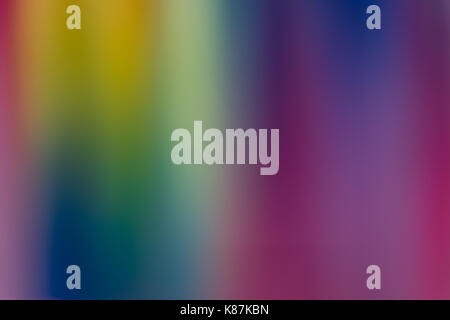 Intentionally blurred and defocused close-up of colorful textile threads pattern Stock Photo