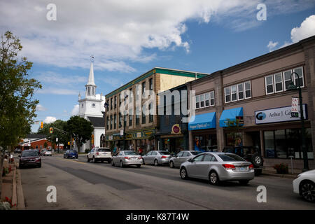 The main street in the town of Antigonish, Nova Scotia, Canada Stock ...