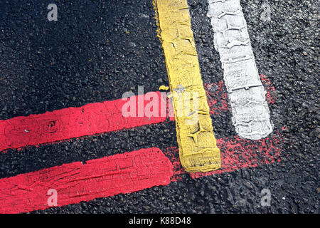 Tarmac art,London,Uk Stock Photo