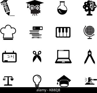 Education icon set Stock Vector