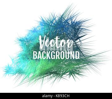 Abstract green and blue banner, vector illustration over white background Stock Vector