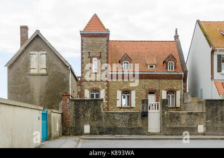 Majestic old stone house in the Northern France village of Audresselles in Pas-de-Calais Stock Photo