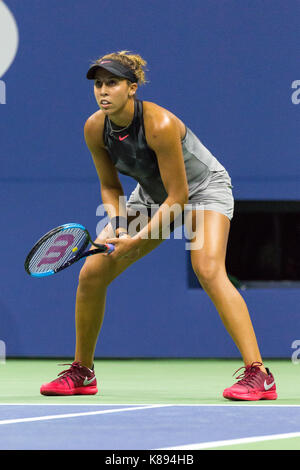 Madison Keys (USA) competing at the 2017 US Open Tennis Championships Stock Photo