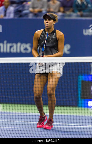 Madison Keys (USA) competing at the 2017 US Open Tennis Championships Stock Photo