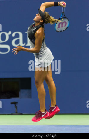 Madison Keys (USA) competing at the 2017 US Open Tennis Championships Stock Photo